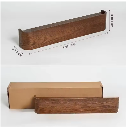 Porte-manteau mural en bois de pin au design minimaliste