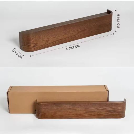 Porte-manteau mural en bois de pin au design minimaliste