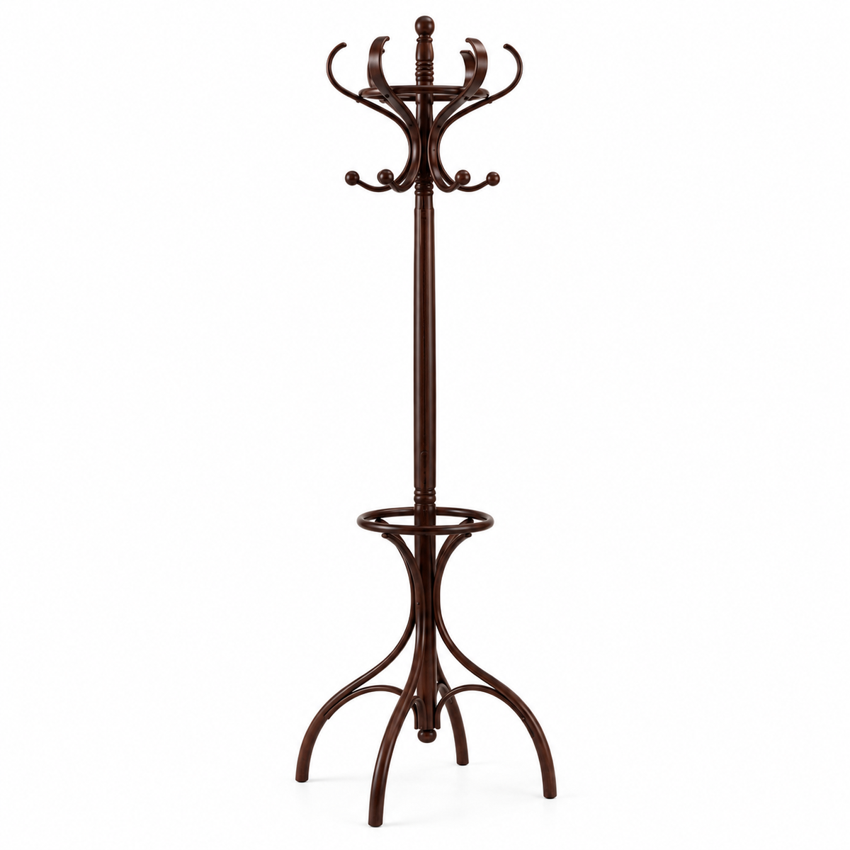 Porte-manteau perroquet en bois au design élégant