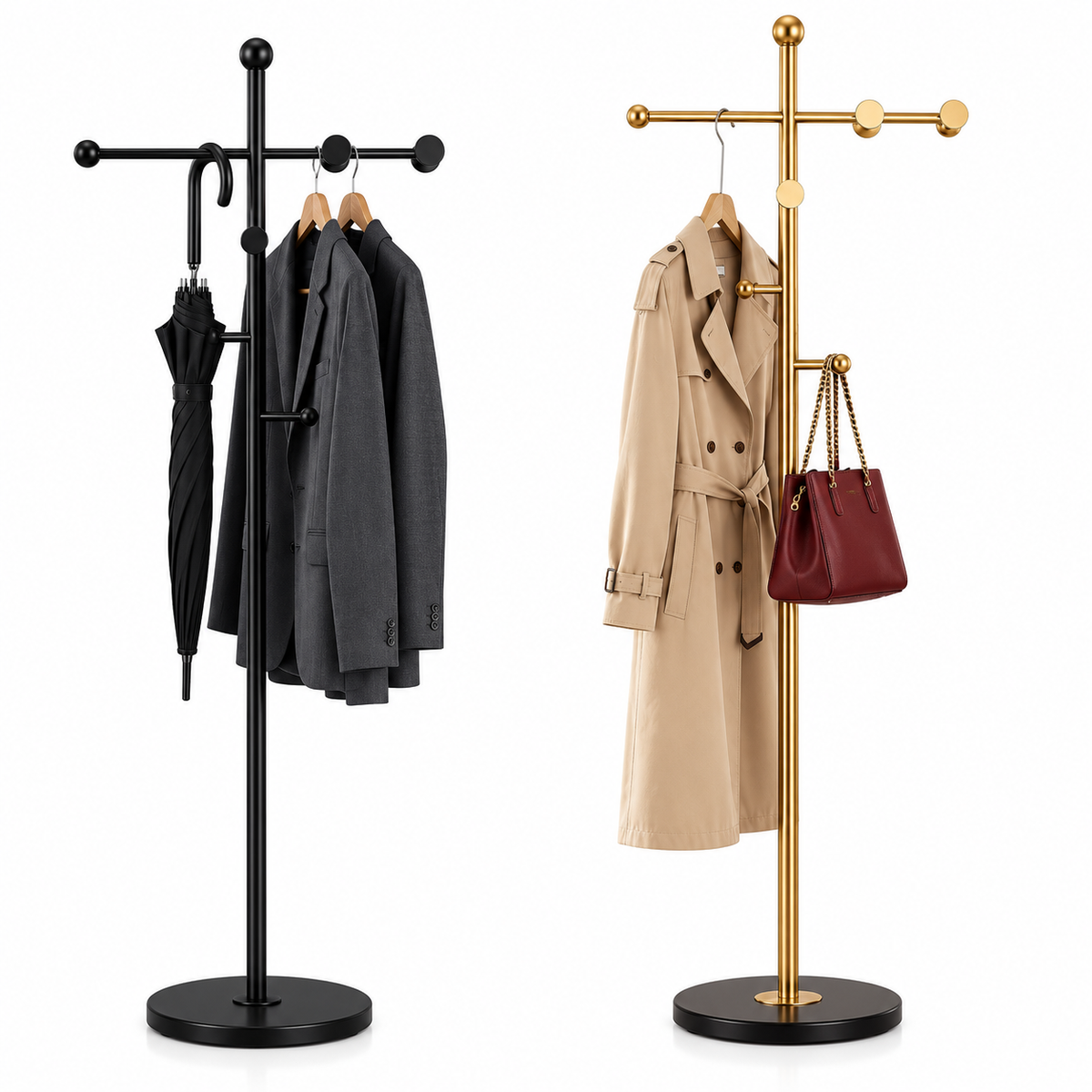 Porte-manteau design contemporain – Élégance sculpturale